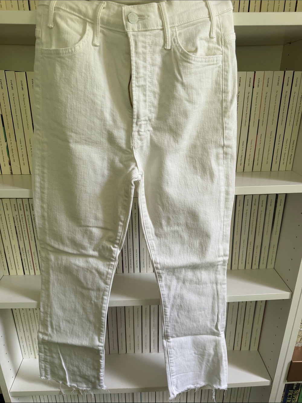 MOTHER Men's White Slim Straight Jeans